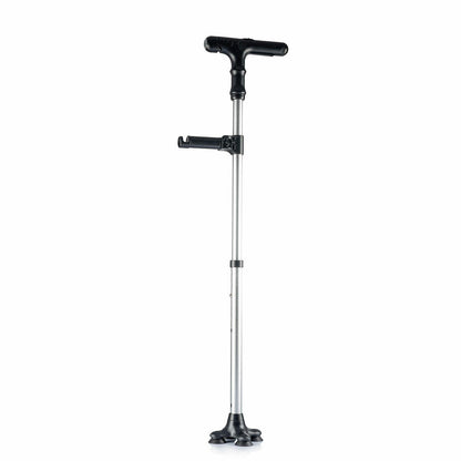 Extendable Walking Stick with LED, Alarm and Clips - 6 Heights - Up to 70kg