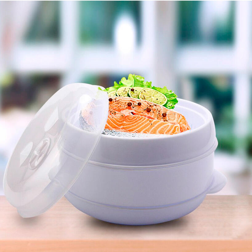 Vaporera para Microondas 4 Niveles - Cocina Saludable Sin Grasa | 21cm | Gem Supplies