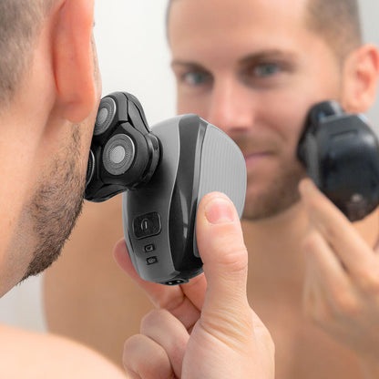 Máquina de Barbear Recarregável 5 em 1 Shavestyler InnovaGoods | IPX7 | 4 Cabeças | Húmido e Seco