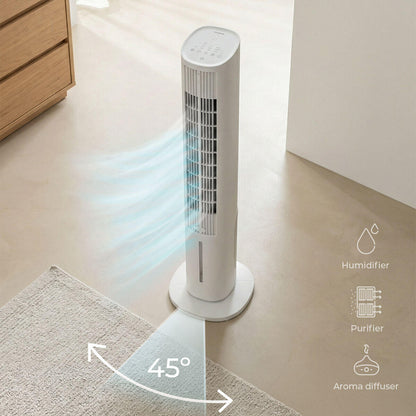 Climatizador Evaporativo Portátil Torre | 4 en 1 con Mando a Distancia | Hushly InnovaGoods
