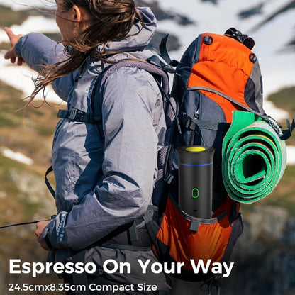 3-in-1 Portable Coffee Maker - Nespresso or Dolce Gusto Capsules and Ground Coffee
