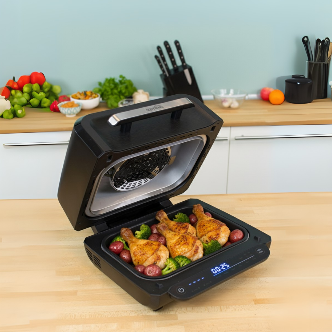 Grill, Horno y Air Fryer 1500W | Pantalla LED | CHEF O MATIC 8 en 1 Supreme | Starlyf