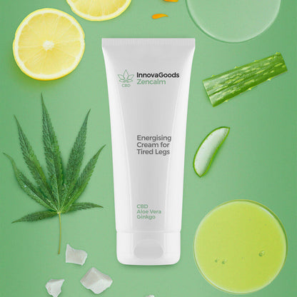 Crema para Piernas Cansadas Energizante CBD "Zencalm" InnovaGoods 200 ml