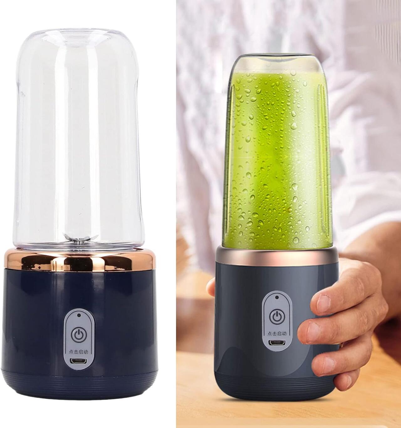 Batidora Licuadora Portátil 400ml con 2 Vasos | Mini Blender | USB Recargable | Stock Líder