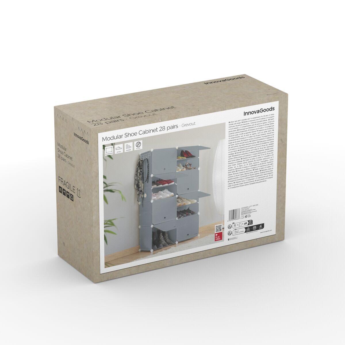 Sapateira Modular Portátil InnovaGoods | Cor Cinzenta