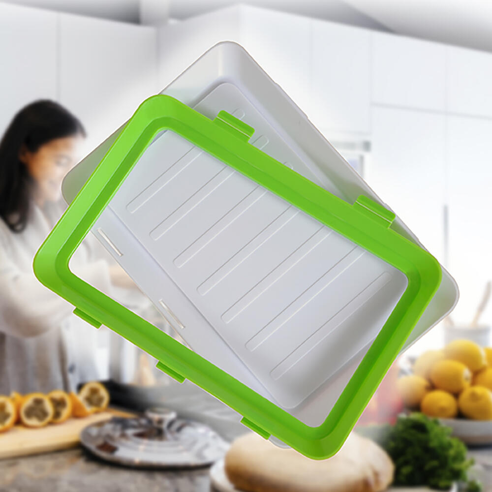 Set 9 Bandejas Apilables - Envasado Semi Vacío - Reutilizables - 30x20cm