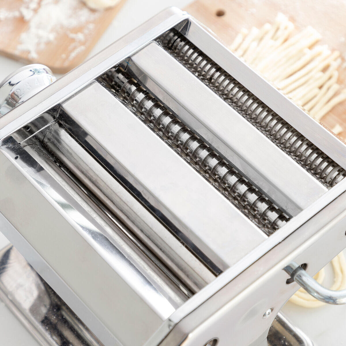 Máquina de Massa Fresca Manual com Receitas | Espessura Regulável 8 Níveis | Fashta InnovaGoods