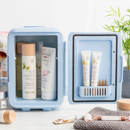 Mini Nevera para Cosméticos 4L | Frío y Calor | Azul | Frecos InnovaGoods