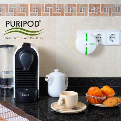 PURIPOD Ionizer Air Purifier - Clean and Fresh Air - Allergens, Dust, Pollen, Bad Odors