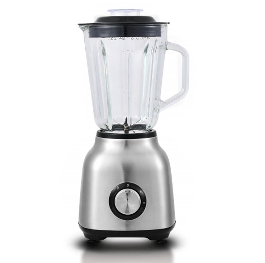 Batedeira Liquidificadora 500W | Jarro Vidro 1,5L | Lâminas Aço Inoxidável | CE