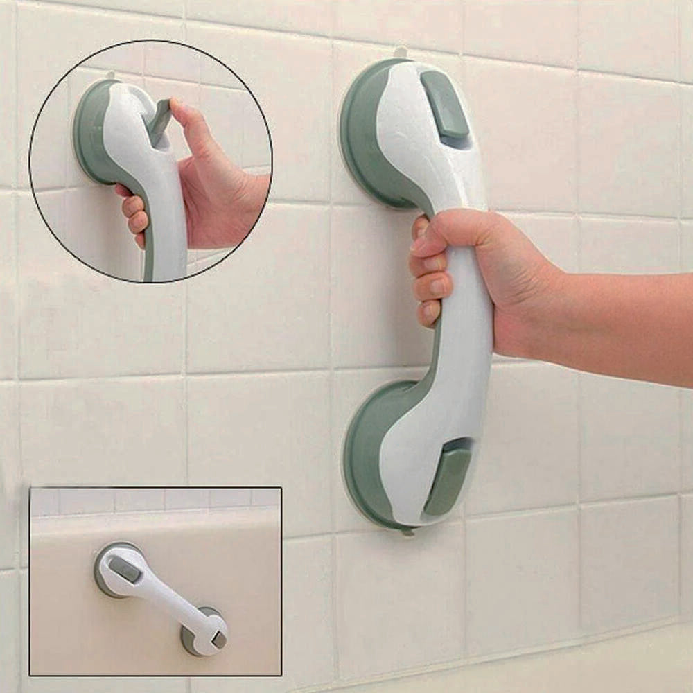 Agarradera de Seguridad | Asidero Portátil con Ventosas |  Sin Taladros | Pack 2 Piezas