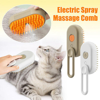 Escova de Vapor para Animais de Estimação Recarregável USB - Pack de 2 Unidades