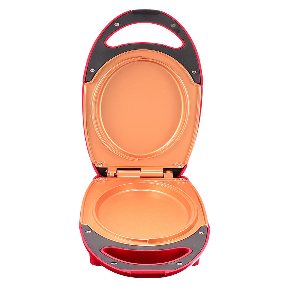 Double-Sided Electric Griddle - Non-Stick Copper - Red Copper 5 Minute Chef