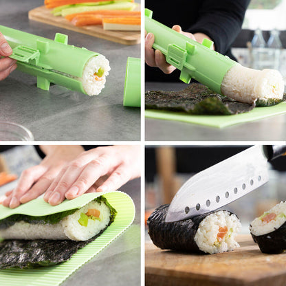 Set de Sushi Suzooka InnovaGoods 3 Piezas | Molde + Esterilla + Cuchara | Recetario