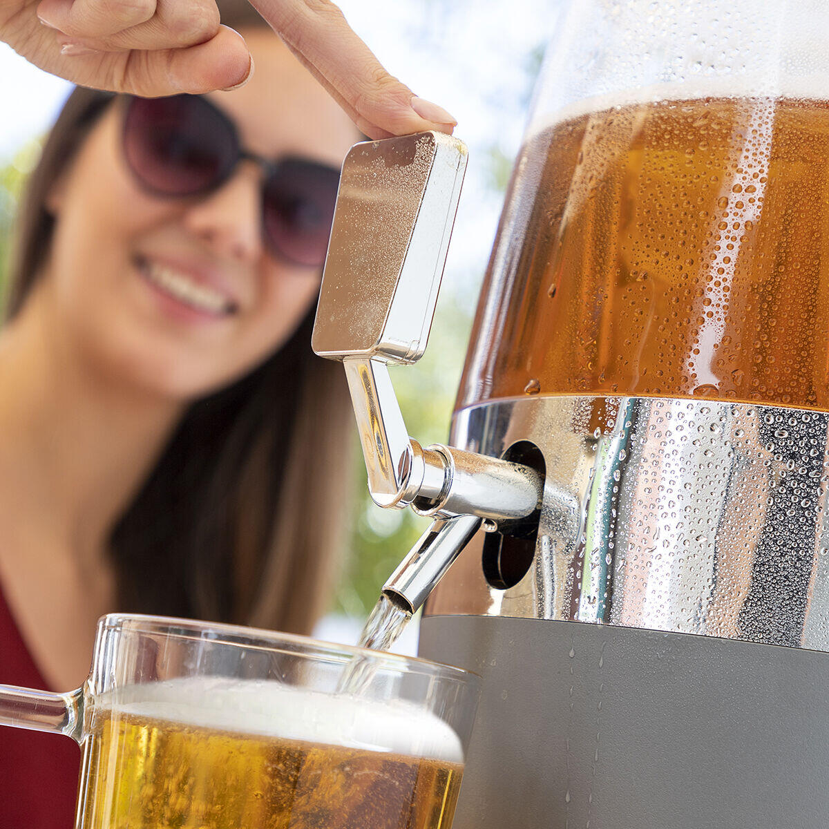 Dispensador de Bebidas Refrigerante 4L | Con 2 Depósitos de Hielo | Freer InnovaGoods