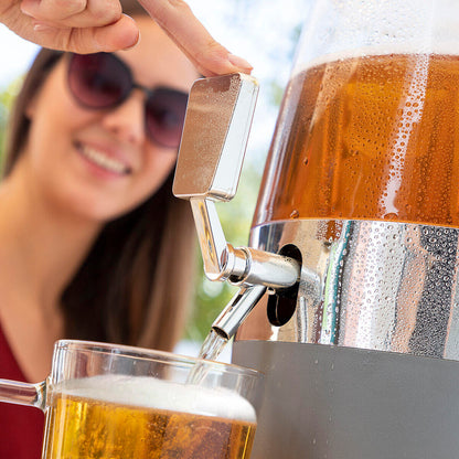 Dispensador de Bebidas Refrigerante 4L | Con 2 Depósitos de Hielo | Freer InnovaGoods