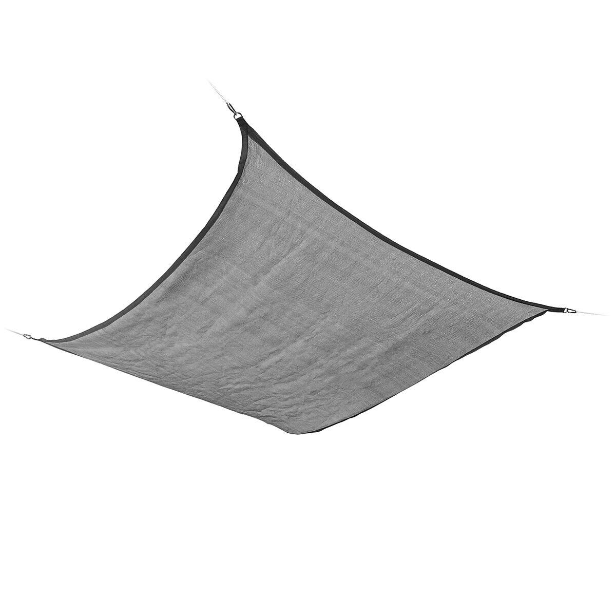 Toldo Vela de Sombra Rectangular – Protección UV 2x3 m | Gris y Beige | Shazail InnovaGoods