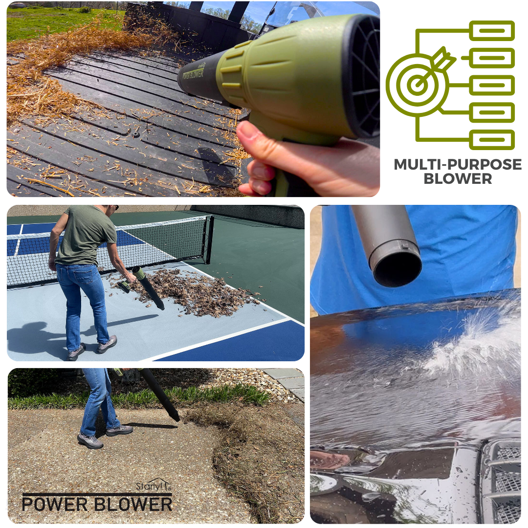 STARLYF Power Blower - Cordless Turbo Air Blower - 120 km/h - Rechargeable 