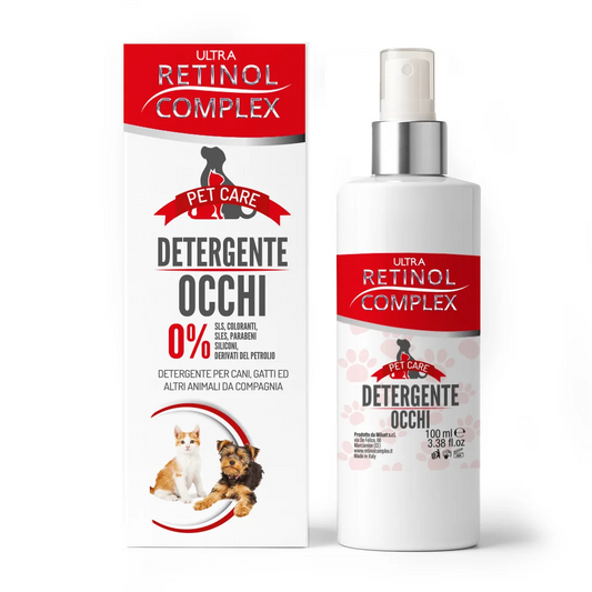 Limpiador de Ojos para Mascotas 100ml | Retinol Complex® | Legañas y Manchas | Perros y Gatos