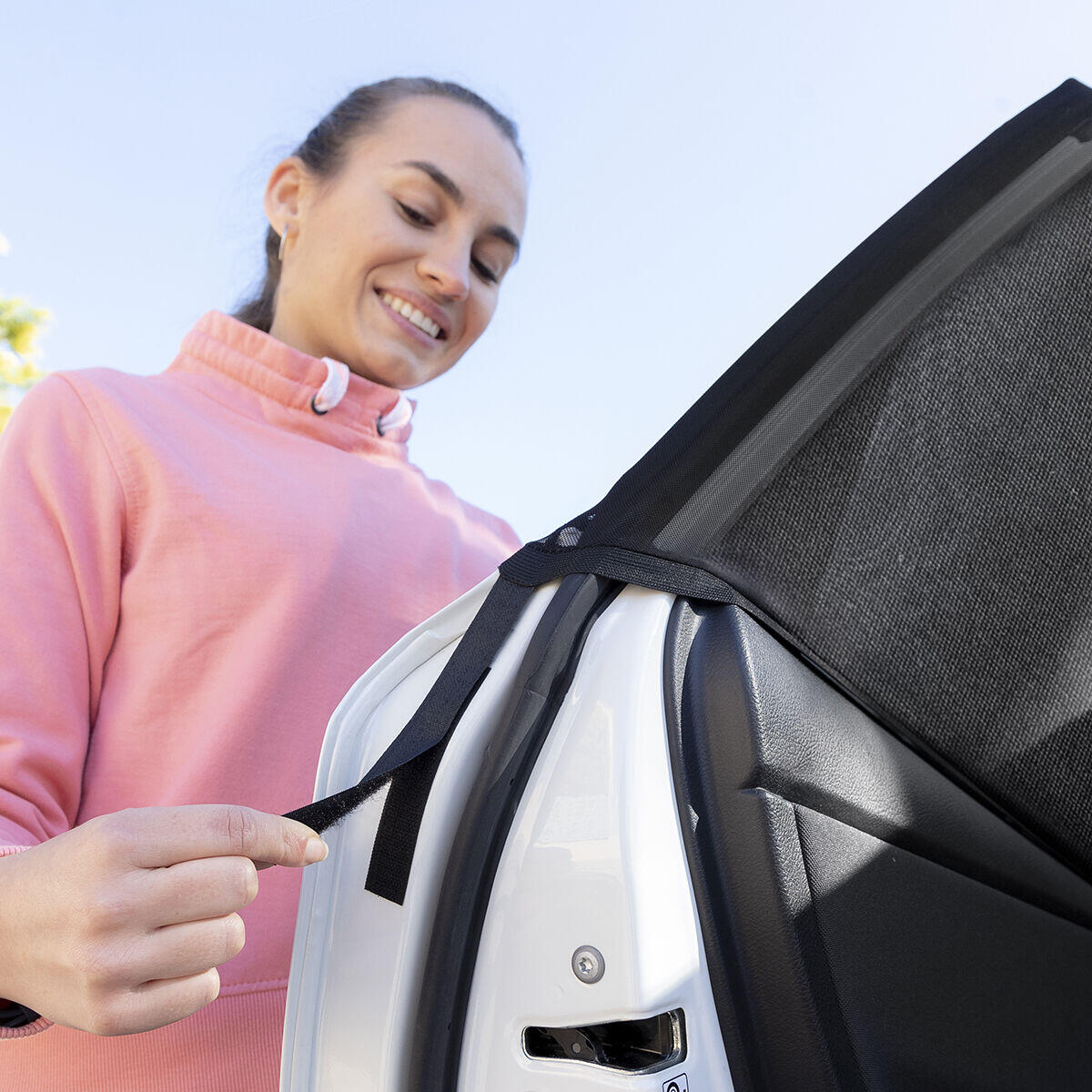 Malla Parasol para Coche UVlock InnovaGoods | Pack 2 uds | Universal | Protección UV