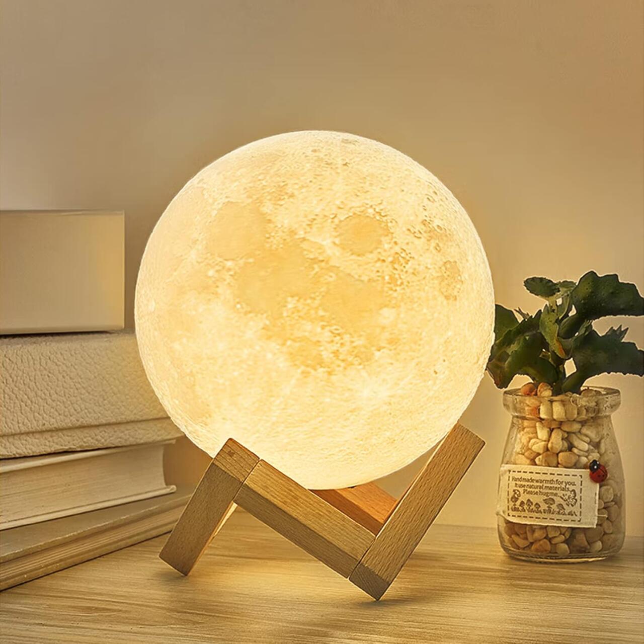 3D Moon Lamp 16 Colors - Remote Control