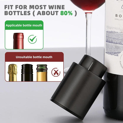 Tapón de Botella de Vino al Vacío | Conserva Sabor y Aroma | Reutilizable