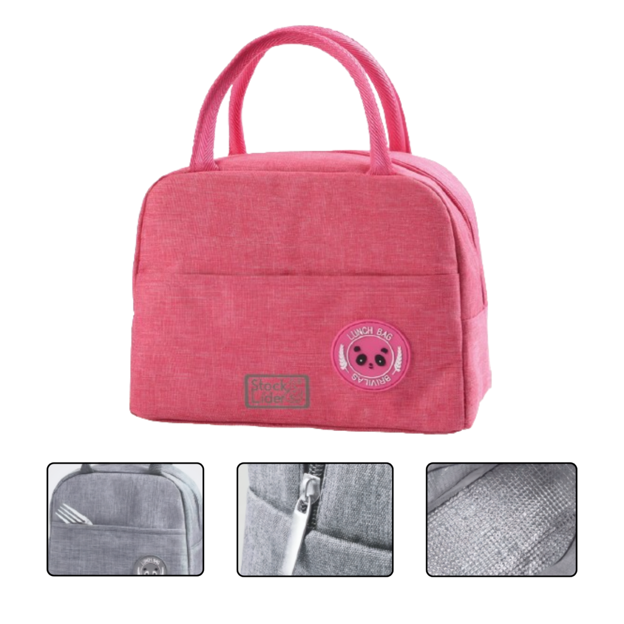 Mala Térmica 5L | Interior em Alumínio PEVA | Impermeável | Bolsa Térmica Compacta | Rosa