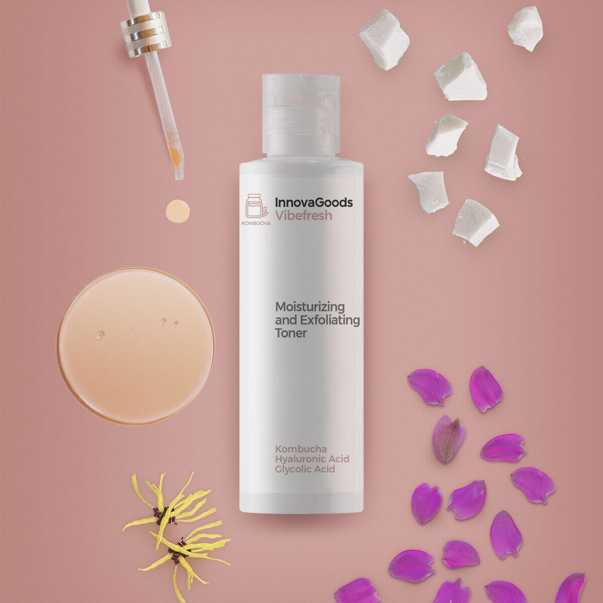Tónico Facial Hidratante y Exfoliante Kombucha "Vibefresh" InnovaGoods 150 ml