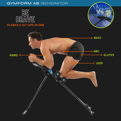 Máquina de Abdominais GYMFORM AB Generator - Cardio e Tonificação