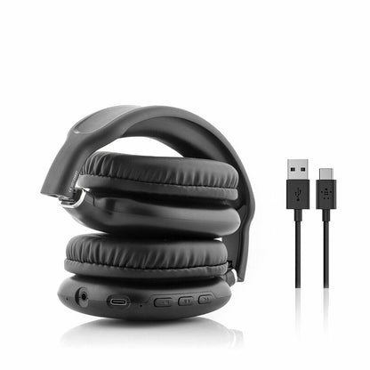 Auscultadores Bluetooth Sem Fios Dobráveis | BT 5.3, Microfone e Entrada Aux | InnovaGoods