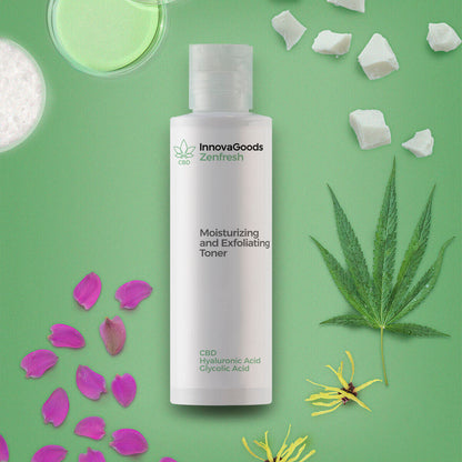 Tónico Facial Hidratante y Exfoliante CBD "Zenfresh" InnovaGoods 150 ml