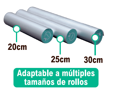Portarrollos Multifunción 3 en 1 | Papel Alumínio, Film y Papel de Cocina | Sin Perforación