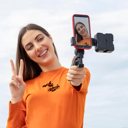 Kit Vlogging 6 Piezas "Plodni" InnovaGoods | Luz LED, Micrófono, Trípode y Mando BT