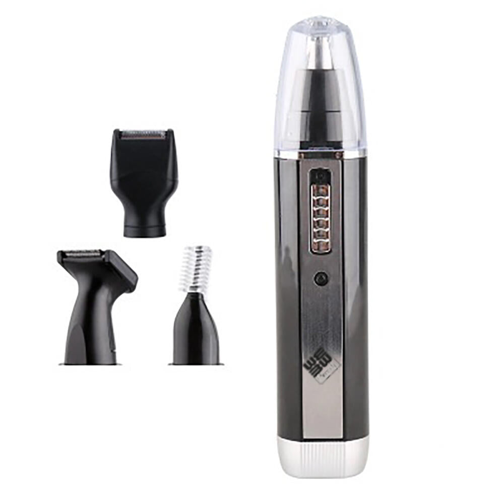 Set Cortapelo Recargable 4 en 1 | Nariz, Orejas, Barba y Cejas | Carga USB