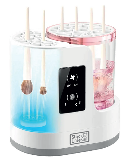 Limpador de Pincéis Elétrico 3 em 1 | 850 rpm - 5 Velocidades - USB | Stock Líder
