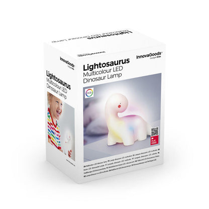 Lámpara Dinosaurio LED Multicolor Quitamiedos | Juguete Decorativo Infantil | InnovaGoods